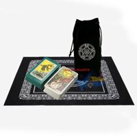 Combo Bộ Bài Tarot Bói Smith Waite Tarot và Túi Nhung Đựng Tarot và Khăn Trải Bàn Tarot