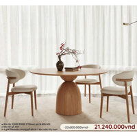 COMBO BỘ BÀN ĂN TRÒN + 4 GHẾ OLEANDRO #tiemdecorthang10