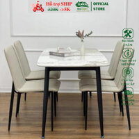 Combo Bộ Bàn ghế ăn nhập khẩu cao cấp sang trọng phòng ăn phòng khách/ HEALHOMES