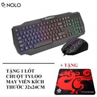 Combo Bộ Bàn Phím Và Chuột Gaming Có Dây Đèn Led 3D 7 Màu Bosston Model M836 M837 Chính Hãng