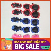 Combo bộ bảo vệ+ mũ- đồ bảo hộ chân tay trượt patin, đi xe đạp... dành cho bé từ 2-10 tuổi