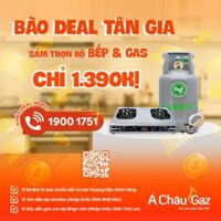 COMBO bộ bình gas ( nước & vỏ) + van + dây . Tặng Bếp Windo 718.