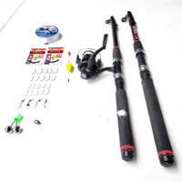 combo bộ cần câu cá rút shimano kèm máy và phụ kiện đầy đủ 01