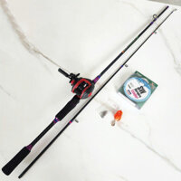 combo bộ cần câu lure máy ngang kèm máy và phụ kiện {combo cá sấu nằm} hàng mớiv898ahgdbafg1