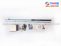 COMBO bộ cần câu máy đặc shimano 2.1m + máy câu Yolo QFB5000 8 bill