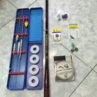 Combo bộ cần câu SHIMANO 5H. đầy đủ phụ kiện như hình