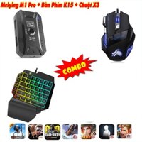 Combo Bộ Chuyển Đổi Kết Nối Chuột Và Bàn Phím Chơi Game Minecraft, PUBG Mobile, Free Fire Cho Điện Thoại Android IOS  - Hàng Chính Hãng - M1K15X3
