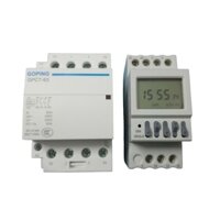 Combo Bộ chuyển nguồn ATS luân phiên 15 ngày tự động gồm Timer tháng NKG5 + Khởi động từ 2NO/2NC 63A