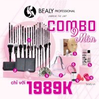 Combo bộ cọ trang điểm chuyên nghiệp 32 cây - Bộ combo đầy đủ từ A-Z để học makeup chuyên nghiệp.