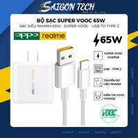 Combo Bộ Củ Cáp Sạc Siêu Nhanh Oppo Super Vooc 65W 67W 80W 120W, Sạc Nhanh 6A, Chuẩn Super Vooc Dùng Cho Oppo/Realme