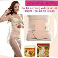 Combo bộ đai nịch bụng và kem tan mỡ thái lan