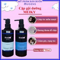 Combo bộ dầu gội xả chống gàu Greentea trà xanh Meiki chính hãng CT05