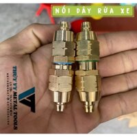 combo  bộ đầu nối tháo rời dây rửa xe, xịt thuốc không cần bấm, đồng nguyên chất 100%