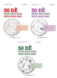 Combo Bộ Đề Ôn Thi Khối B - 50 Đề Minh Họa 2024: Môn Toán Học + Hóa Học + Sinh Học (Bộ 3 Cuốn)