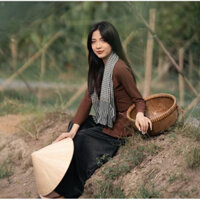 Combo bộ đồ bà ba màu lụa nâu miền Tây