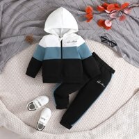 Combo bộ đồ bé trai 2-7 Tuổi ắn Tay Dài Giữ Ấm Mùa Đông Áo Khoác Hoodie quần dài set thời trang cho bé trẻ em