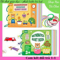 Combo bộ Đồ Chơi Montessori Học Liệu Bóc Dán Thông Minh Cho bé Shophocvachoi