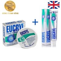 Combo bộ đôi làm trắng răng Kem và Bột Eucryl - Anh Quốc