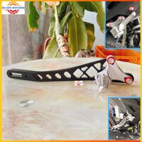 Combo bộ gác chân sau mã lai kèm pas treo pô cho Ex150/155 >>> Tặng kèm full ốc chốt xỏ viền thái và long đền đỏ