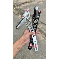 Combo bộ gác chân sau TicToc kèm pas treo pô mã lai 10li cho Exciter 135/150/155 dể sử dụng