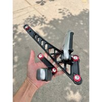 Combo bộ gác chân sau TicToc kèm pas treo pô mã lai 10li cho Exciter 135/150/155 full ốc phụ tùng phụ kiện xe máy