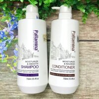 COMBO Bộ gội xả dưỡng  phục hồi tóc hư tổn Pallamina Collagen Keratin Complex 1000mlx2 ( New 2023 )