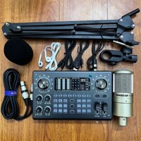 Combo bộ hát live mới nhất 2023 mic Takstar Pc k200 và sound card C100, TẶNG KÈM PHỤ KIỆN