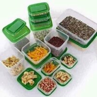 COMBO BỘ HỘP 17 MÓN ĐỰNG ĐỒ ĂN GIA VỊ NHÀ BẾP