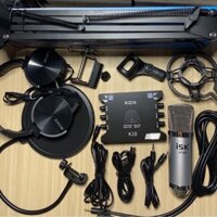 Combo Bộ ISK AT350-Sound Card K10 Tai Ốp Hát Thu âm Karaoke online Chân Màng bảo hành 06 tháng chất lượng tuyệt.