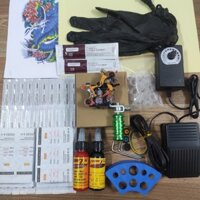 Combo bộ kit 1 máy xăm hình học viên + full phụ kiện cho người muốn tìm hiểu Tattoo