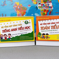 Combo Bộ Lịch Công Thức Toán Học, Tiếng Anh Sổ Tay Tổng Hợp Kiến Thức Dành Cho Học Sinh Tiểu Học