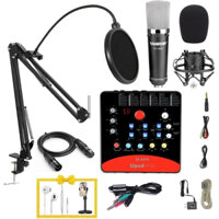 Combo bộ livestream thu âm mic Takstar PC K600 + Soundcard Icon Upod Pro + Full phụ kiện