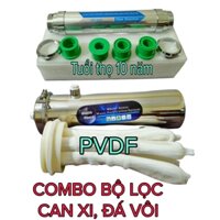 Combo bộ lọc nước can xi,đá vôi, công nghệ từ trường và màng lọc PVDF, chất lượng cao