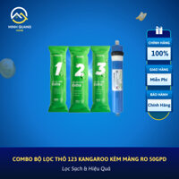 Combo Bộ Lọc Thô 123 Kangaroo Kèm Màng RO 50GPD - Lọc Sạch & Hiệu Quả