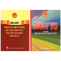 Combo Bộ Luật Tố Tụng Hình Sự Của Nước Cộng Hòa Xã Hội Chủ Nghĩa Việt Nam  Bộ Luật Hình Sự Hiện Hành 2 Cuốn