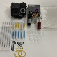 Combo bộ máy xăm Dragon học viên + mực Zuper Black 30ml kèm phụ kiện