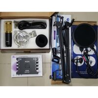 Combo Bộ Mic BM-950, card Livestream online XOX K10 (Full bộ)