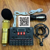 Combo bộ Mic Thu Âm Bm900 + Sound card V8,V8s,V8s+ Hát Karaoke,Livestream online cực hay,hàng chuẩn Phuzinshop
