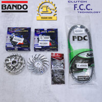 Combo bộ nồi trước FCC-BANDO xe AirBlade 125/150, Lead125, PCX125, SHmode, Vario125/150, Click125/150 (Tặng kẹp trượt)