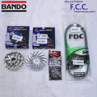 Combo bộ nồi trước FCC-BANDO xe AirBlade 125/150, Lead125, PCX125, SHmode, Vario125/150, Click125/150 (Tặng kẹp trượt)