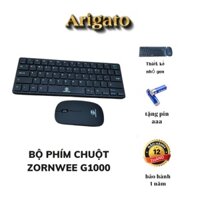 Combo bộ phím chuột mini không dây ZORNWEE G1000,WIRELESS COMBO G1000 tặng kèm pin, bảo hành 6 tháng
