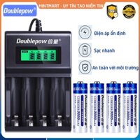 Combo bộ pin sạc 4 viên Doublepow DP-K93B và 4 viên pin sạc AA 3000 mAh