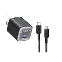 Combo bộ sạc Anker Củ 511 Nano 330W 1USB-C - A2147 & Cáp 322 Nylon III USB-C to USB-C - 60W - A81F5/A81F6