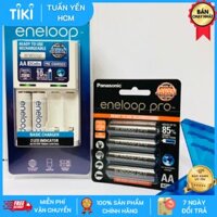 COMBO bộ sạc eneloop K-KJ51MCC20V và pin sạc eneloop pro vỉ 4 viên AA BK-3HCCE4BV-Panasonic hàng chính hãng