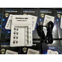 Combo Bộ sạc pin DoublePow DP-K11 Tự ngắt kèm 4 Pin tiểu sạc AA DoublePow 3200 mAh dung lương Pin cao, Sử dụng lâu