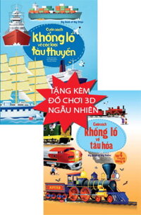 Combo Bộ Sách Khổng Lồ Về Các Phương Tiện Giao Thông (2 Cuốn) - Tặng Kèm Đồ Chơi 3D Ngẫu Nhiên