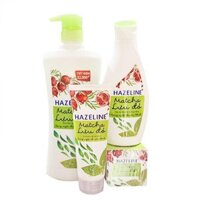 Combo bộ sản phẩm dưỡng trắng da Hazeline Matcha Lựu Đỏ