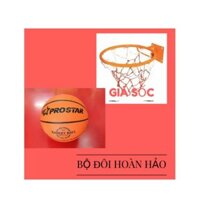 Combo bộ sản phẩm Vành bóng rổ 40cm + quả bóng rổ số 5 (Cam)- Bao giá thị trường