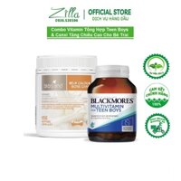 Combo Bộ Sản Phẩm Vitamin tổng hợp Blackmores for Teen và Canxi Bone Care Bioisland