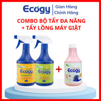 COMBO Bộ tẩy đa năng Ecogy 1000g + Tẩy lồng máy giặt Ecogy 300g,làm sạch vết mốc và vết bẩn trên đồ vải, đồ vật khác